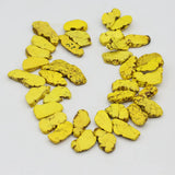 Top-drilled Yellow Turquoise Loose Beads 15'' Strands DIY