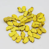 Top-drilled Yellow Turquoise Loose Beads 15'' Strands DIY