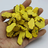 Top-drilled Yellow Turquoise Loose Beads 15'' Strands DIY