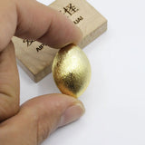 10 Pcs 27mm Copper Oval Coin Shape Brushed Bead Plated DIY Findings