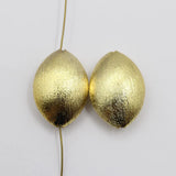 10 Pcs 27mm Copper Oval Coin Shape Brushed Bead Plated DIY Findings