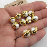 10pcs Natural Pearl Beads Charm Boho Jewelry DIY Making