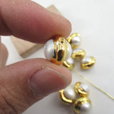 10pcs Natural Pearl Beads Charm Boho Jewelry DIY Making
