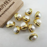 10pcs Natural Pearl Beads Charm Boho Jewelry DIY Making