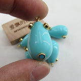 5 PCS 25x16mm Teardrop Shell Pearl Cz Charm Pendant DIY