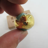 5 Pcs Oval Amazonite Beads 24K Plated Edge for Jewelry Making