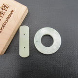 5PCS 25mm Green Jade OT Clasp Necklace Bracelet DIY