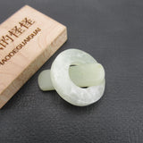 5PCS 25mm Green Jade OT Clasp Necklace Bracelet DIY