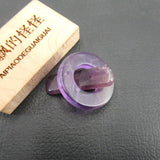 5PCS 25mm Natural Purple Amethyst Quartz OT Clasp For Necklace Bracelet