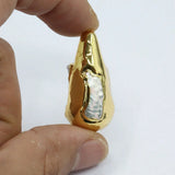 5PCS Freshwater Biwa Pearl Spacer for Jewelry Making DIY
