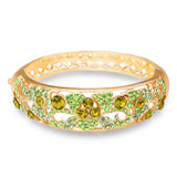 ARUEL Crystal Bracelets Women Wedding Jewelry Zircon Cuff Bangles