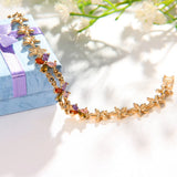ARUEL Colorful Crystal Flower Bracelet For Women Ladies