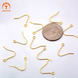 ASA&TESS 50Pcs Brass Hook Ear Wires Earring Hooks Fish Hook Earring French Hooks
