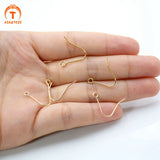 ASA&TESS 50Pcs Brass Hook Ear Wires Earring Hooks Fish Hook Earring French Hooks