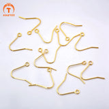 ASA&TESS 50Pcs Brass Hook Ear Wires Earring Hooks Fish Hook Earring French Hooks