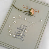 ASHIIQI Freshwater Pearl Anklet 925 Silver Wedding Jewelry