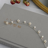 ASHIIQI Freshwater Pearl Anklet Women 925 Sterling Silver Wedding