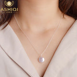 12-13mm Freshwater Pearl Necklace Pendant 925 Sterling Silver Jewelry