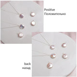 12-13mm Freshwater Pearl Necklace Pendant 925 Sterling Silver Jewelry
