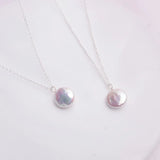 12-13mm Freshwater Pearl Necklace Pendant 925 Sterling Silver Jewelry
