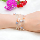 Baroque Freshwater Pearl Necklace with Crystal Beads