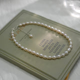Baroque Pearl Necklace 925 Sterling Silver Clasp Jewelry