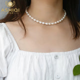 Baroque Pearl Necklace 925 Silver Clasp