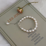 Baroque Freshwater Pearl Bracelet with Silver Clasp