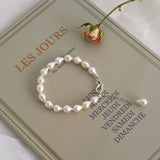 Baroque Pearl Bracelet 925 Silver Clasp