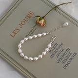 Baroque Pearl Bracelet 925 Silver Clasp