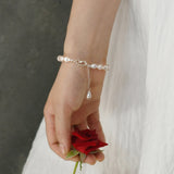 Baroque Freshwater Pearl Bracelet with Silver Clasp