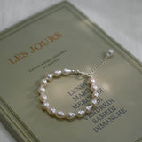 Baroque Freshwater Pearl Bracelet with Silver Clasp