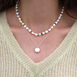 Natural Freshwater Baroque Pearl Necklace Colorful Beads Jewelry for Girls Gift