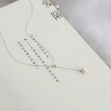 7-8mm Freshwater Pearl Necklace 925 Silver Jewelry for Women