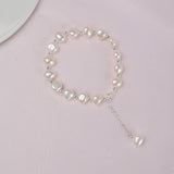 Baroque Pearl Bracelet 925 Sterling Silver Jewelry Gift