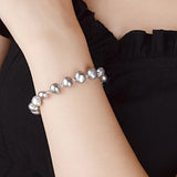 Baroque Pearl Bracelet 925 Silver Jewelry Gift