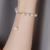 Baroque Pearl Bracelet 925 Silver Jewelry Gift