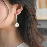 Freshwater Pearl Drop Earrings Sterling Silver Jewelry