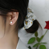 925 Silver Long Drop Earring Freshwater Pearl Jewelry