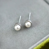 925 Silver Freshwater Pearl Earrings for Women