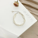 925 Silver Pearl Hand-woven Bracelet for Women