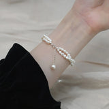 925 Silver Pearl Hand-woven Bracelet for Women