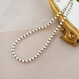925 Silver Freshwater Pearl Necklace Women's Gift Jewelry