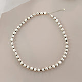 925 Silver Freshwater Pearl Necklace Women's Gift Jewelry