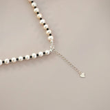 925 Silver Freshwater Pearl Necklace Women's Gift Jewelry