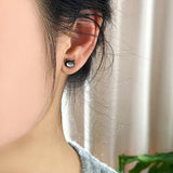 925 Silver Shell Cat Earring Women Party Jewelry Gift