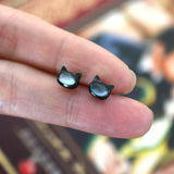 925 Silver Shell Cat Earring Women Party Jewelry Gift