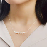 925 Silver Necklace Freshwater Pearl Jewelry Women Gift