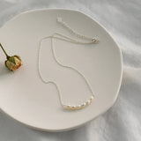925 Silver Necklace Freshwater Pearl Jewelry for Women