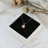 Sterling Silver Pendant Necklace with Freshwater Pearls